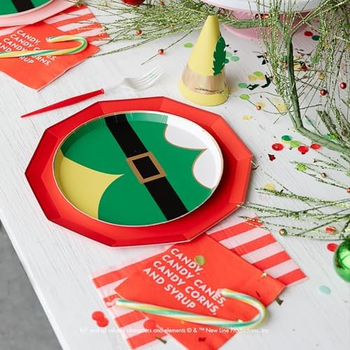 Elf Christmas Plates 825 8 Pack by Bonjour Fete