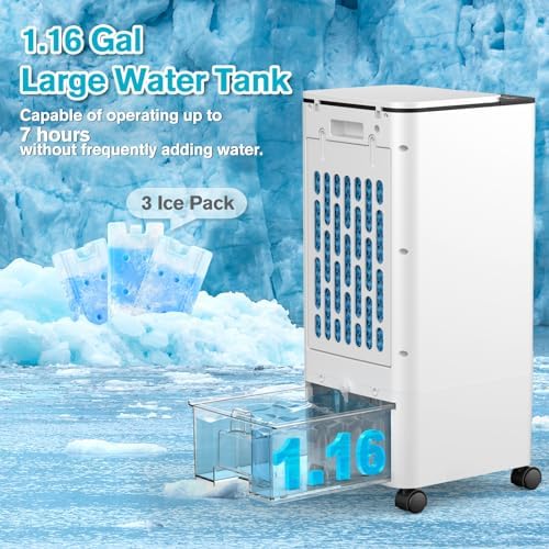Windowless Portable AC Unit with 116 Gallon Tank and Remote Control