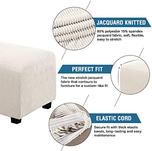 HVERSAILTEX Stool Cover for Rectangular Ottoman