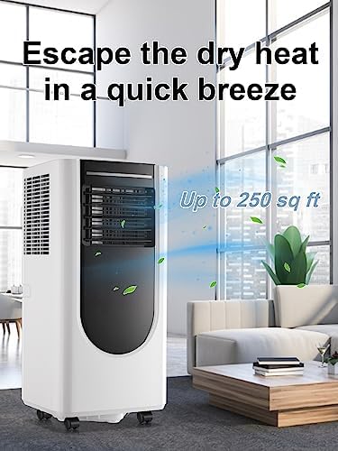WANAI 8000BTU Portable AC Unit for 250sqft Room Cooling