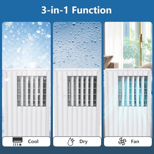 Acekool 8000BTU Portable AC Unit with 3-in-1 Functions