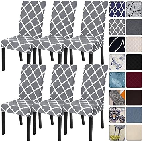SearchI Dining Chair Covers Set of 6 Stretch Spandex