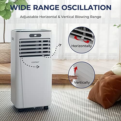 COSTWAY 10000BTU Portable Air Conditioner with Drying and Sleep Mode
