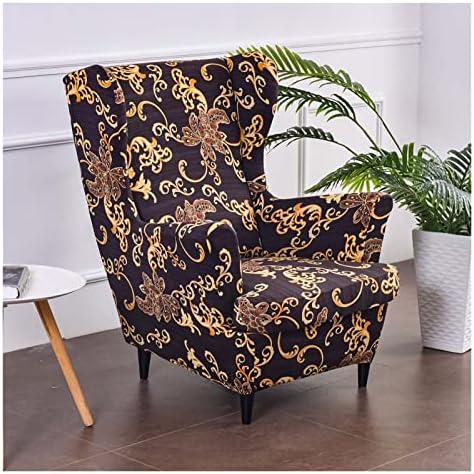 Wingback Chair Slipcovers 2 Piece Stretch Covers for Living Room