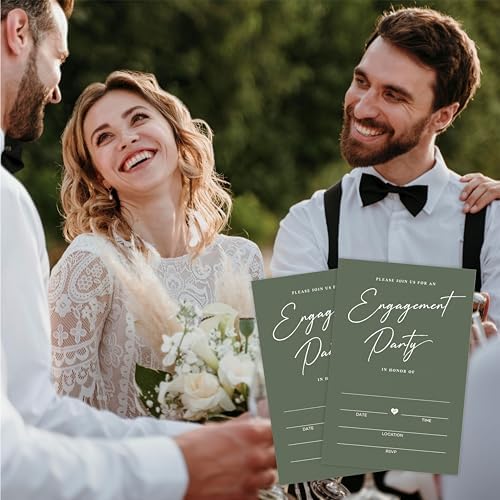 TPYEN 25 Engagement Party Invitations with Envelopes