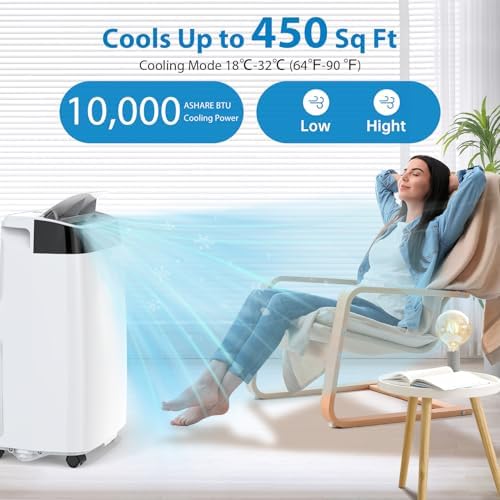 TROPOW 10000BTU Portable Air Conditioner 3-in-1 AC Unit