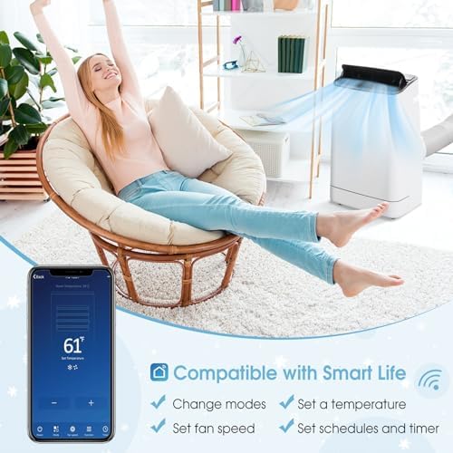 KOTEK 15000 BTU Portable AC with Heat for 800 SqFt Room