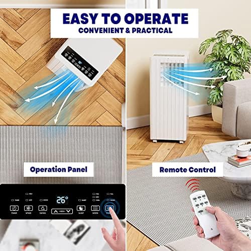 Takywep Portable Air Conditioner 8000 BTUs 350 sqft Window Mount