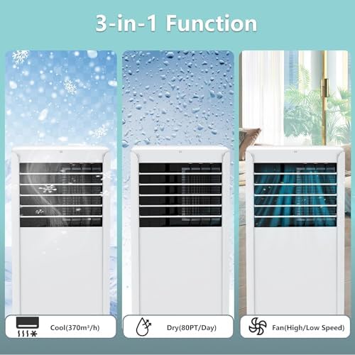 Agrestem 8000btu Portable AC Unit with 4-in-1 Function