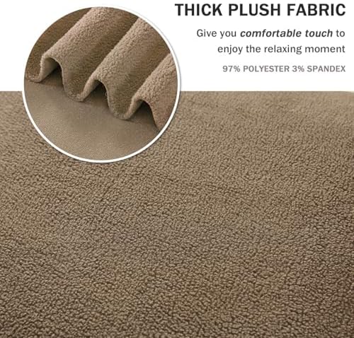NICEEC Thick Plush Sofa Slipcover with Skirt