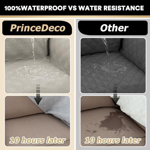 PrinceDeco Waterproof Sofa Slipcover for Dogs