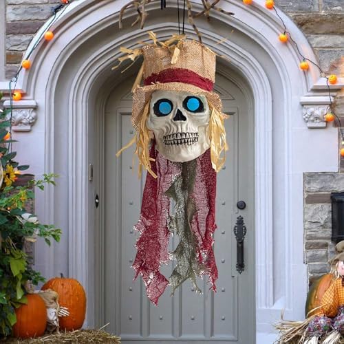 Skeleton Hanging Decorations with Eerie Eye Design