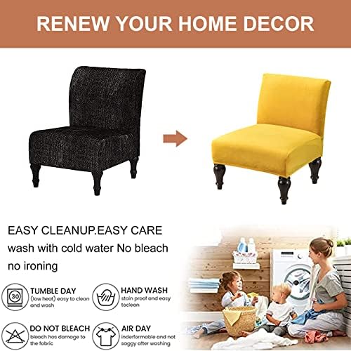 Eco-Ancheng Removable Armless Chair Slipcover