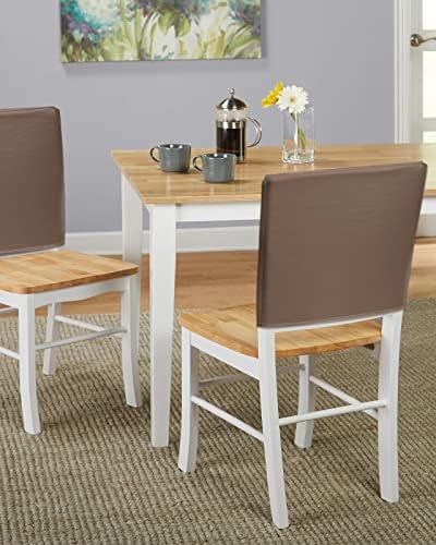 LiDU Pure Brown Chair Covers Set of 4 for Dining Room