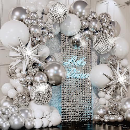 SHERYL DECOR ALL-IN-1 Disco Balloon Arch Kit