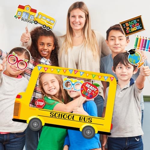 Mokeja Party Back to School Photo Booth Props Set