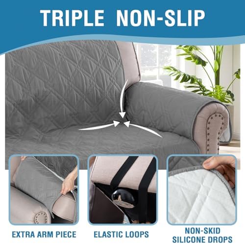 HVERSAILTEX Waterproof Sofa Slipcover - Dove Grey