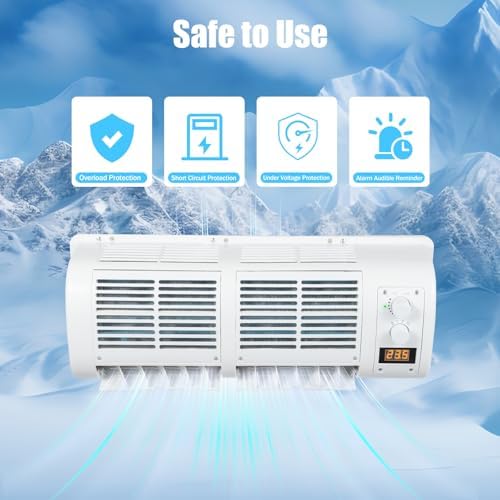LyeXD 80W 12V Car Air Conditioner Fan