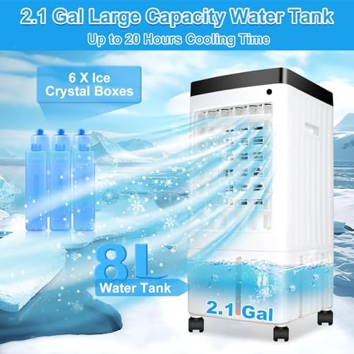 Miriam Portable Air Conditioner with 8L Tank and Remote Control