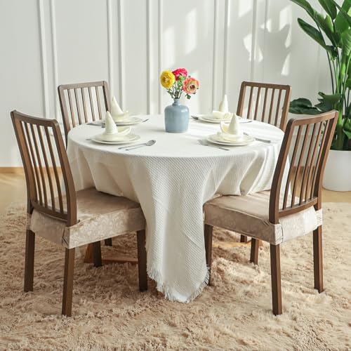 FORCHEER Velvet Dining Chair Seat Covers Set of 4 18inch Washable