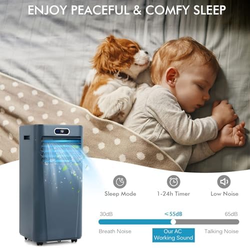 DORTALA Portable AC Unit 8000 BTU Dark Blue