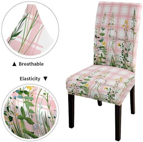 EMMTEEY Dining Chair Slipcovers Set of 4