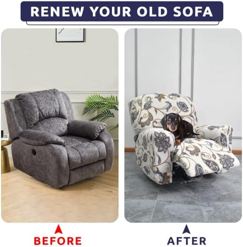 Iauddy Recliner Slipcover 4-Piece Set for Armchair and Lazy Boy