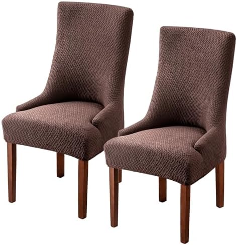 Wingback Chair Cover Slipcover for Dining Room Decor 2PCS