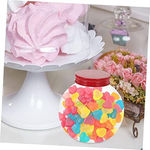 Gadpiparty 5Pcs Clear Christmas Candy Bottles with Sealing Lids