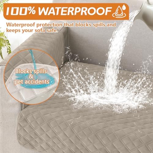 Waterproof Corner Sectional Couch Cover for Dogs