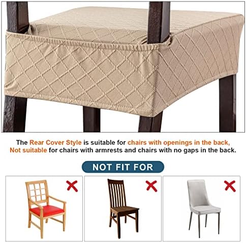 Genina Waterproof Dining Chair Slipcovers for Home and Kitchen