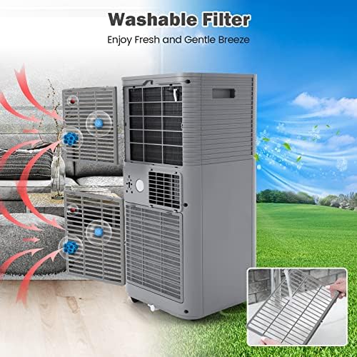 ARLIME 10000 BTU Portable AC Unit with Fan and Dehumidifier 1