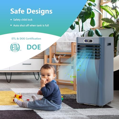 ARLIME 10000 BTU Portable Air Conditioner with Fan Dehumidifier