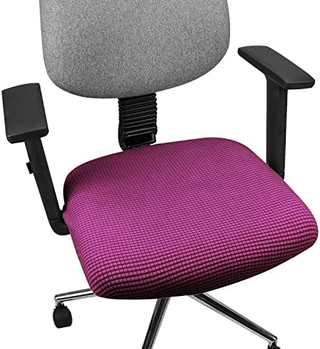 Yikko Soft Stretch Spandex Jacquard Slipcovers Dark Purple