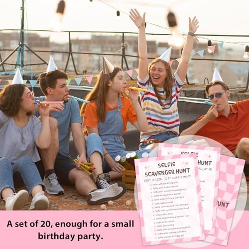 Birthday Scavenger Hunt Game Cards Set of 20