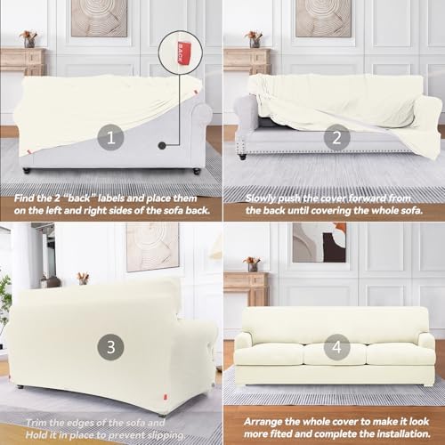 Molasofa T Cushion Sofa Slipcovers 4 Piece