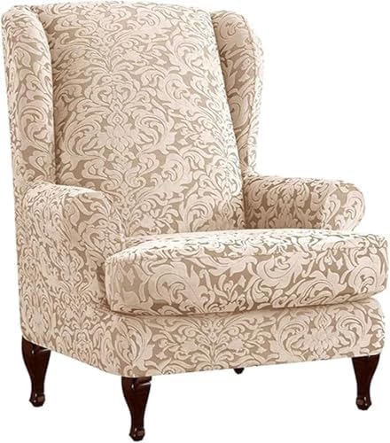 Wingback Chair Covers 2 Piece for Living Room