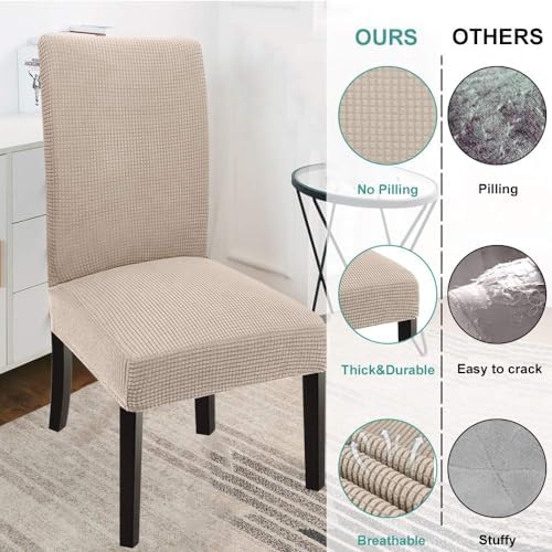 GoodtoU Dining Chair Covers Set of 4 Stretch Slipcovers