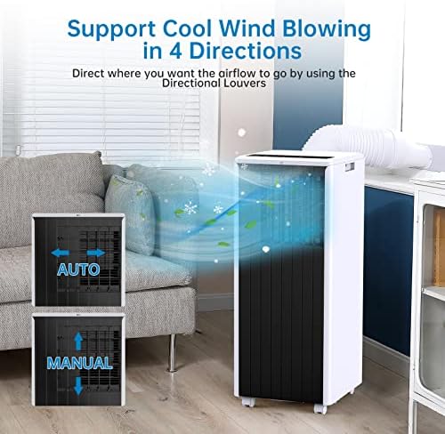 GAOMON 8000 BTU Portable AC with Fan Dehumidifier Sleep Mode