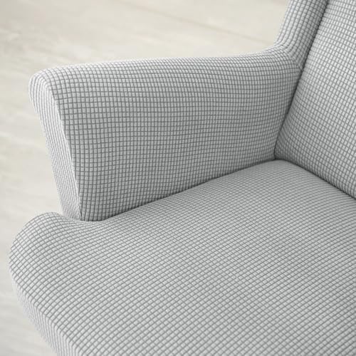 Chickwin Stretch Wingback Chair Slipcover White 2 Piece