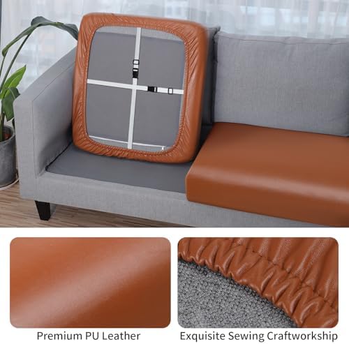 Fuloon Faux Leather Sofa Slipcover 3 Pack