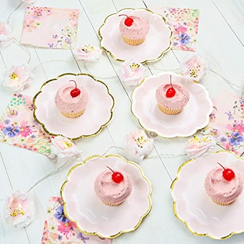 Talking Tables Blossom Floral Napkins Pack of 20 Pink