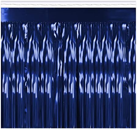 Beistle 1 Ply Metallic Blue Table Skirting 1 Count
