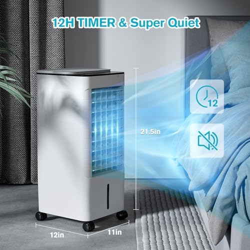 Windowless Portable AC Unit with 116 Gallon Tank and Remote Control