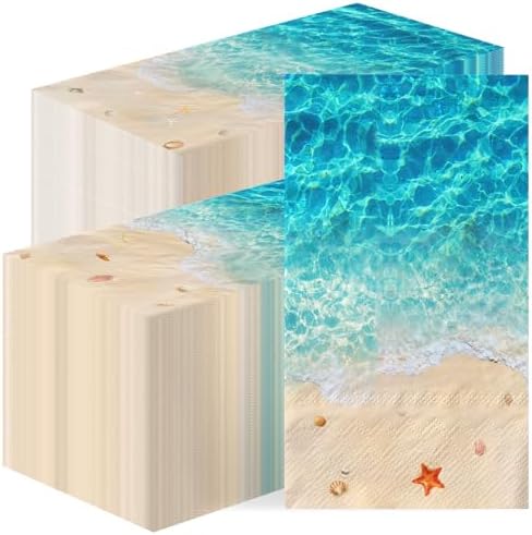 Nautical Beach Napkins 100Pcs Summer Party Decor