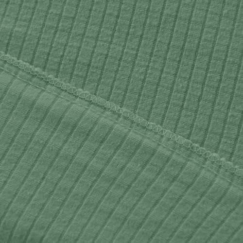 Waterproof Stretch Wingback Chair Covers with Arms Sage Green