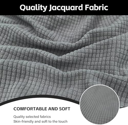 Elastic Dining Chair Slipcovers 4pcs Gray