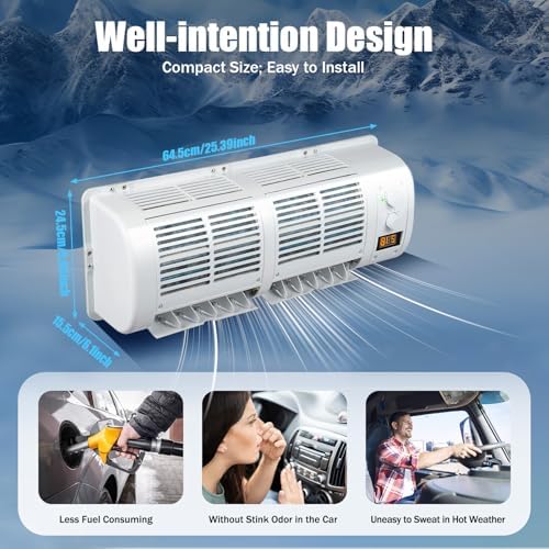 LyeXD 80W 12V Car Air Conditioner Fan