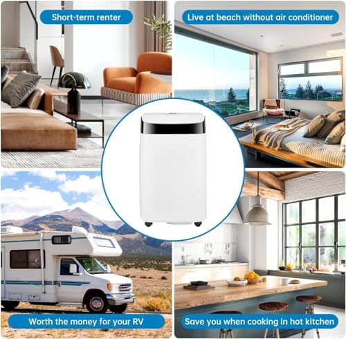 Agrestem 10000BTU Portable AC Unit with Remote and Window Kit
