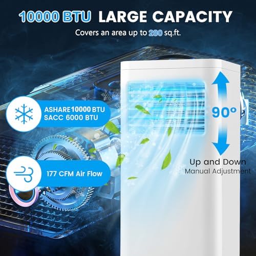 DORTALA 10000 BTU Portable AC with Dehumidifier and Fan